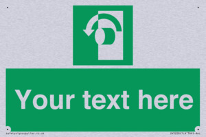 Custom Turn Anti-Clockwise Sign